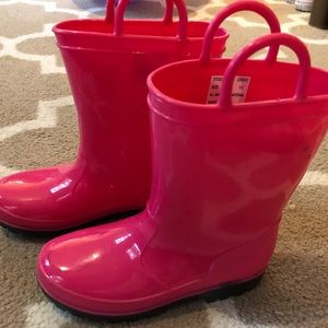 Girls rubber rain boots